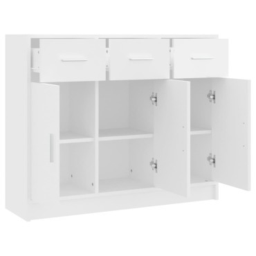 vidaXL Μπουφές Λευκός 91x28x75cm από Επεξεργασμένο Ξύλο 1 τεμ.