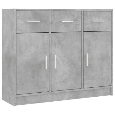 vidaXL Ντουλάπι Γκρι Σκυροδέματος 91x28x75cm Επεξεργασμένο Ξύλο 1 τεμ.