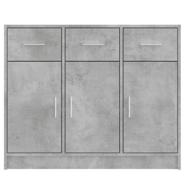 vidaXL Ντουλάπι Γκρι Σκυροδέματος 91x28x75cm Επεξεργασμένο Ξύλο 1 τεμ.