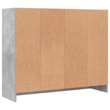vidaXL Ντουλάπι Γκρι Σκυροδέματος 91x28x75cm Επεξεργασμένο Ξύλο 1 τεμ.