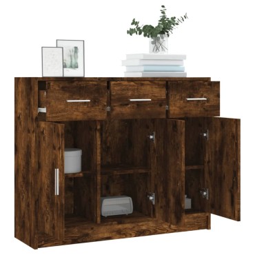 vidaXL Συρταριέρα Καπνιστή Δρυς 91x28x75cm από Επεξεργ. Ξύλο 1 τεμ.