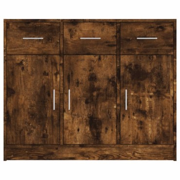 vidaXL Συρταριέρα Καπνιστή Δρυς 91x28x75cm από Επεξεργ. Ξύλο 1 τεμ.