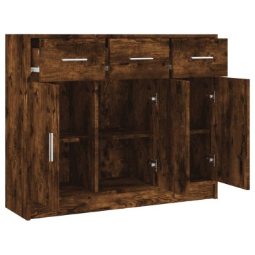 vidaXL Συρταριέρα Καπνιστή Δρυς 91x28x75cm από Επεξεργ. Ξύλο 1 τεμ.