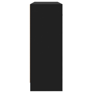 vidaXL Συρταριέρα Μαύρη 91x28x75cm από Επεξεργασμένο Ξύλο 1 τεμ.