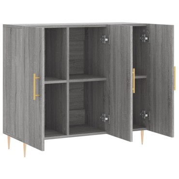 vidaXL Ντουλάπι Γκρι Sonoma 90x34x80cm από Επεξεργασμένο Ξύλο 1 τεμ.