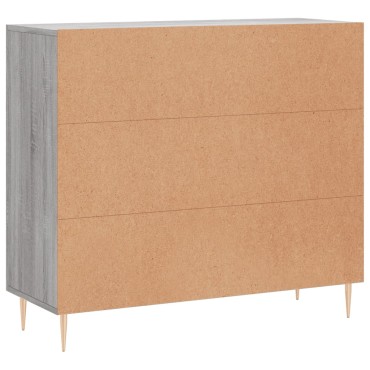vidaXL Ντουλάπι Γκρι Sonoma 90x34x80cm από Επεξεργασμένο Ξύλο 1 τεμ.