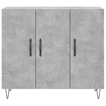 vidaXL Ντουλάπι Γκρι Σκυροδέματος 90x34x80cm Επεξεργασμένο Ξύλο 1 τεμ.
