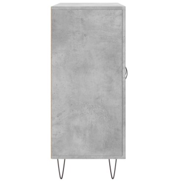 vidaXL Ντουλάπι Γκρι Σκυροδέματος 90x34x80cm Επεξεργασμένο Ξύλο 1 τεμ.