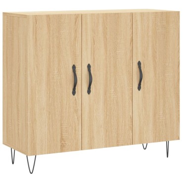 vidaXL Ντουλάπι Sonoma δρυς 90x34x80cm Επεξεργασμένο Ξύλο 1 τεμ.