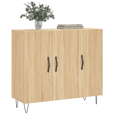 vidaXL Ντουλάπι Sonoma δρυς 90x34x80cm Επεξεργασμένο Ξύλο 1 τεμ.