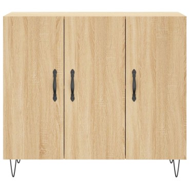 vidaXL Ντουλάπι Sonoma δρυς 90x34x80cm Επεξεργασμένο Ξύλο 1 τεμ.