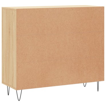 vidaXL Ντουλάπι Sonoma δρυς 90x34x80cm Επεξεργασμένο Ξύλο 1 τεμ.