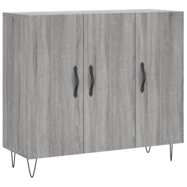 vidaXL Ντουλάπι Γκρι Sonoma 90x34x80cm από Επεξεργασμένο Ξύλο 1 τεμ.