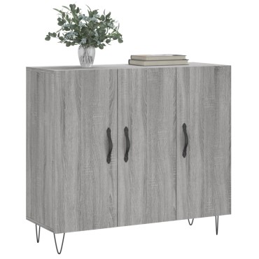 vidaXL Ντουλάπι Γκρι Sonoma 90x34x80cm από Επεξεργασμένο Ξύλο 1 τεμ.