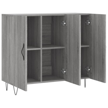 vidaXL Ντουλάπι Γκρι Sonoma 90x34x80cm από Επεξεργασμένο Ξύλο 1 τεμ.