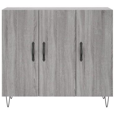 vidaXL Ντουλάπι Γκρι Sonoma 90x34x80cm από Επεξεργασμένο Ξύλο 1 τεμ.
