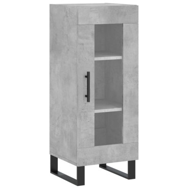 vidaXL Ντουλάπι Γκρι Σκυροδέματος 34,5x34x180cm Επεξεργασμένο Ξύλο 1 τεμ.