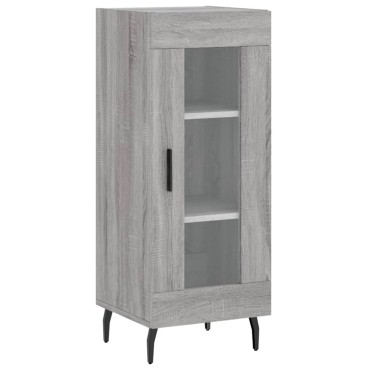 vidaXL Μπουφές Sonoma Γκρι 34,5x34x180cm από Επεξεργασμένο Ξύλο 1 τεμ.