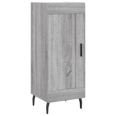 vidaXL Μπουφές Sonoma Γκρι 34,5x34x180cm από Επεξεργασμένο Ξύλο 1 τεμ.
