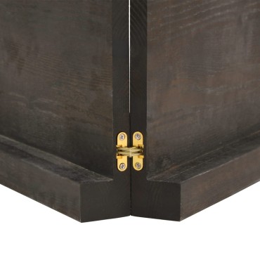 vidaXL Ράφι Τοίχου Σκούρο Καφέ 200x40x(2-6)cm Επεξ. Μασίφ Ξύλο Δρυός 1 τεμ.