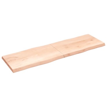 vidaXL Επιφάνεια Τραπεζιού 200x60x(2-6)cm Ακατέργαστο Μασίφ Ξύλο 1 τεμ.