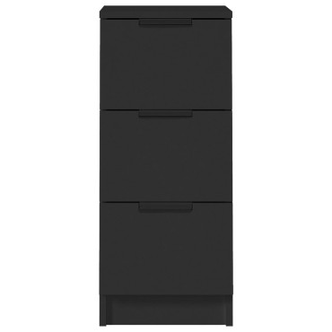 vidaXL Ντουλάπια 2 τεμ. Μαύρα 30x30x70cm από Επεξεργασμένο Ξύλο