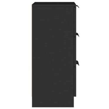 vidaXL Ντουλάπια 2 τεμ. Μαύρα 30x30x70cm από Επεξεργασμένο Ξύλο