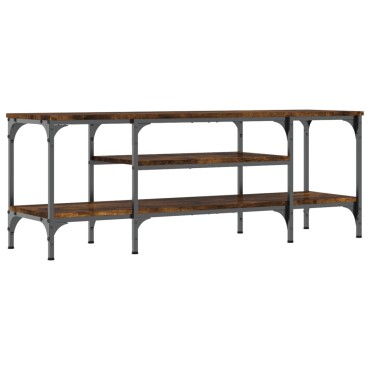 vidaXL Έπιπλο Τηλεόρασης Καπνιστή Δρυς 121x35x45cm Επεξ. Ξύλο/Σίδερο