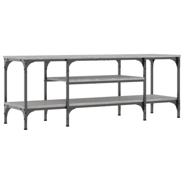 vidaXL Έπιπλο Τηλεόρασης Sonoma Γκρι 121x35x45cm Επεξ. Ξύλο/Σίδερο