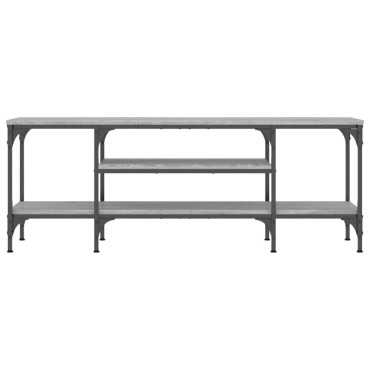 vidaXL Έπιπλο Τηλεόρασης Sonoma Γκρι 121x35x45cm Επεξ. Ξύλο/Σίδερο