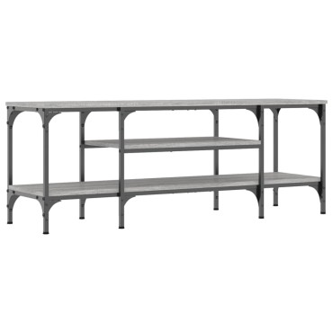 vidaXL Έπιπλο Τηλεόρασης Sonoma Γκρι 121x35x45cm Επεξ. Ξύλο/Σίδερο