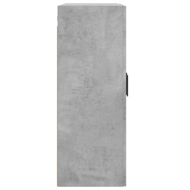 vidaXL Ντουλάπι Επιτοίχιο Γκρι Σκυροδεμ. 69,5x34x90cm Επεξεργ. Ξύλο 1 τεμ.