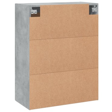 vidaXL Ντουλάπι Επιτοίχιο Γκρι Σκυροδεμ. 69,5x34x90cm Επεξεργ. Ξύλο 1 τεμ.