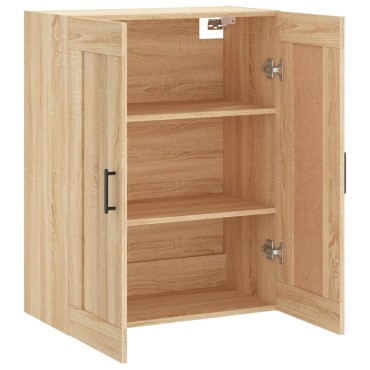 vidaXL Ντουλάπι Επιτοίχιο Sonoma Δρυς 69,5x34x90cm Επεξεργ. Ξύλο 1 τεμ.