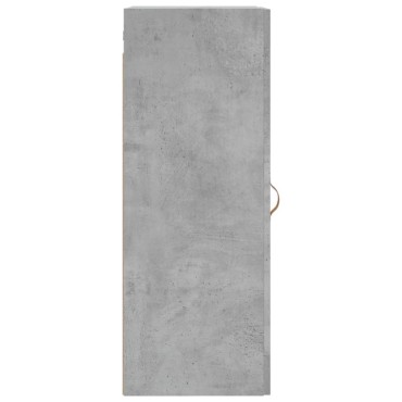 vidaXL Ντουλάπι Τοίχου Γκρι Σκυροδέματος 34,5x34x90cm 1 τεμ.