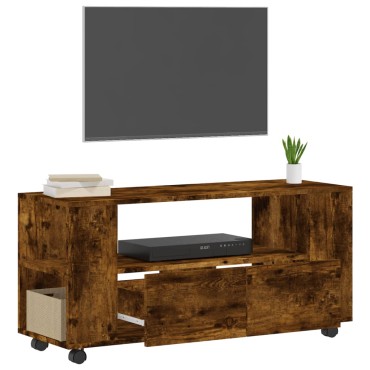 vidaXL Έπιπλο Τηλεόρασης Καπνιστή Δρυς 102x34,5x43cm Επεξ. Ξύλο