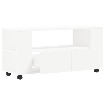 vidaXL Έπιπλο Τηλεόρασης Λευκό 102x34,5x43cm Επεξεργασμένο Ξύλο