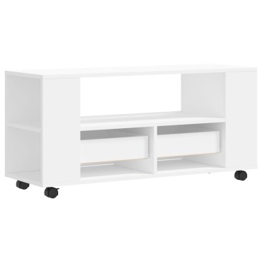 vidaXL Έπιπλο Τηλεόρασης Λευκό 102x34,5x43cm Επεξεργασμένο Ξύλο