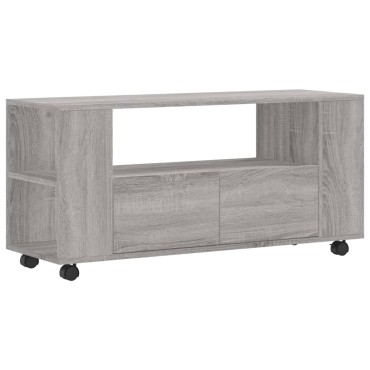 vidaXL Έπιπλο Τηλεόρασης Γκρι Sonoma 102x34,5x43cm από Επεξεργ. Ξύλο
