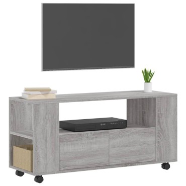 vidaXL Έπιπλο Τηλεόρασης Γκρι Sonoma 102x34,5x43cm από Επεξεργ. Ξύλο
