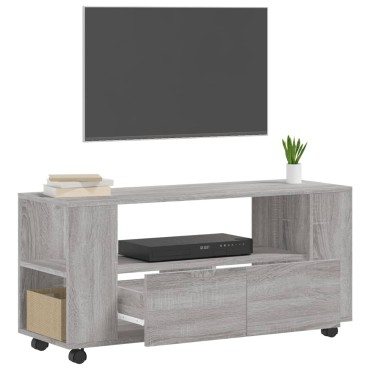vidaXL Έπιπλο Τηλεόρασης Γκρι Sonoma 102x34,5x43cm από Επεξεργ. Ξύλο