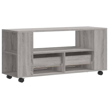 vidaXL Έπιπλο Τηλεόρασης Γκρι Sonoma 102x34,5x43cm από Επεξεργ. Ξύλο