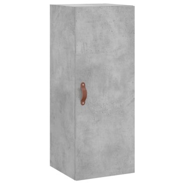 vidaXL Ντουλάπι Τοίχου Γκρι Σκυροδέματος 34,5x34x90cm 1 τεμ.