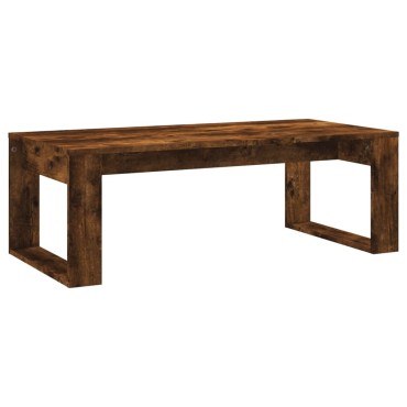 vidaXL Τραπεζάκι Σαλονιού Καπνιστή Δρυς 102x50x35cm Επεξεργασμ. Ξύλο 1 τεμ.