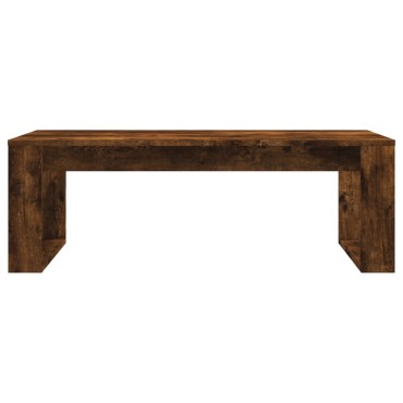 vidaXL Τραπεζάκι Σαλονιού Καπνιστή Δρυς 102x50x35cm Επεξεργασμ. Ξύλο 1 τεμ.