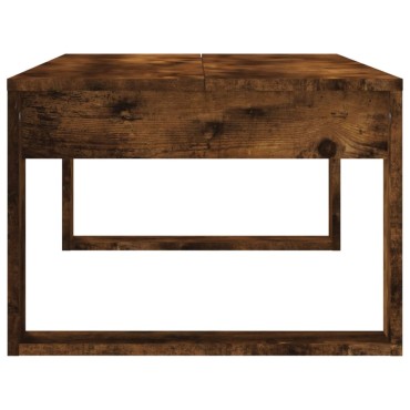 vidaXL Τραπεζάκι Σαλονιού Καπνιστή Δρυς 102x50x35cm Επεξεργασμ. Ξύλο 1 τεμ.