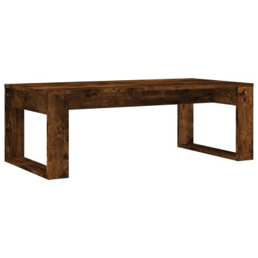 vidaXL Τραπεζάκι Σαλονιού Καπνιστή Δρυς 102x50x35cm Επεξεργασμ. Ξύλο 1 τεμ.