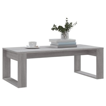 vidaXL Τραπεζάκι Σαλονιού Γκρι Sonoma 102x50x35cm Επεξεργ. Ξύλο 1 τεμ.
