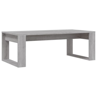 vidaXL Τραπεζάκι Σαλονιού Γκρι Sonoma 102x50x35cm Επεξεργ. Ξύλο 1 τεμ.