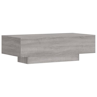 vidaXL Τραπεζάκι Σαλονιού Γκρι Sonoma 100x49,5x31cm Επεξεργ. Ξύλο 1 τεμ.